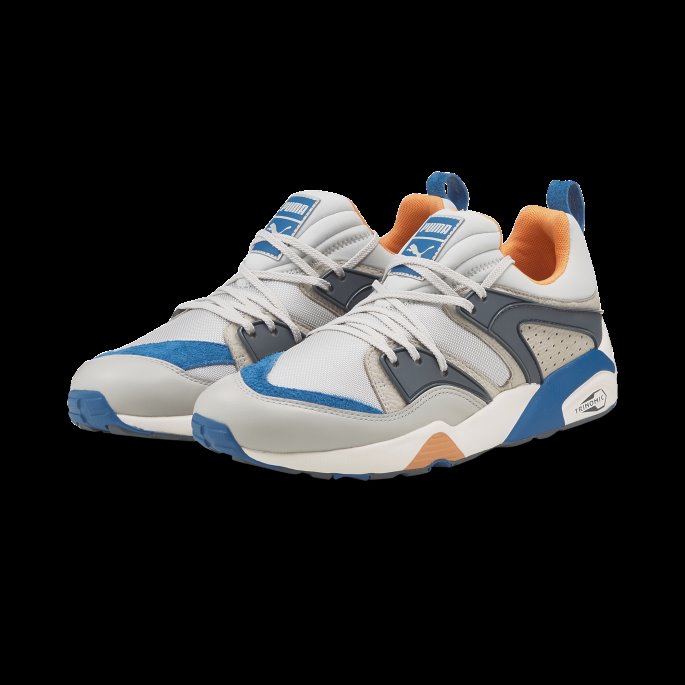 Puma På Tilbud Blaze Of Glory Retro Joggesko Grå Fiolett-havn Tåkeblå
