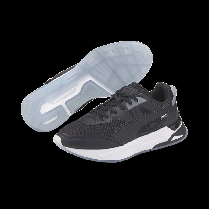 Mirage Sport Kontrast Unisex Joggesko Puma På Tilbud Svart-hvit