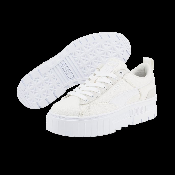 Whisper White Mayze Patchwork Dame Joggesko Puma På Tilbud