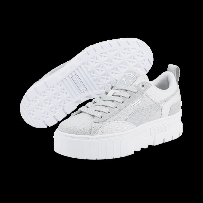 Mayze Patchwork Dame Joggesko Puma På Tilbud Grå Fiolett