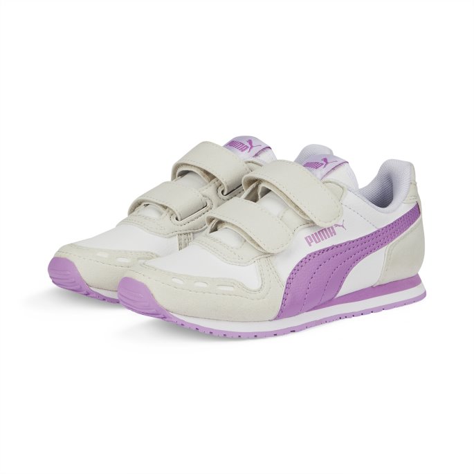 Puma På Salg Hvit-lilla Pop-nimbus Cloud Cabana Racer Sl 20 V Barnesko