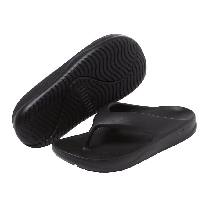 Svart Puma På Tilbud Wave Flip Sandaler