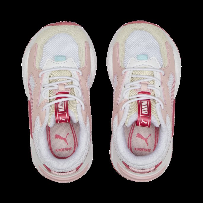 Hvit-solnedgang Rosa Rs-z Topp Alternativ Lukking Babysko Puma På Salg