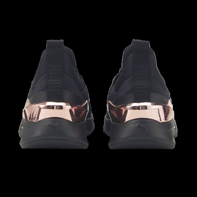 Puma På Tilbud Svart-rosa Gull Muse X5 Metall Damesko