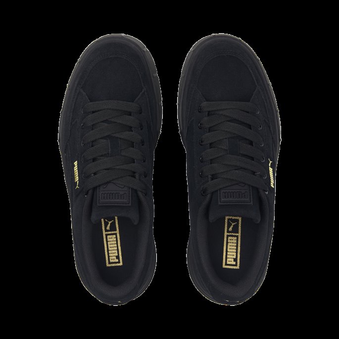 Puma På Tilbud Mayze Stack Semsket Dame Joggesko Svart