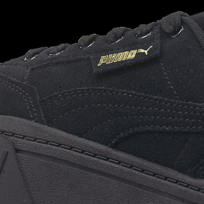 Puma På Tilbud Mayze Stack Semsket Dame Joggesko Svart