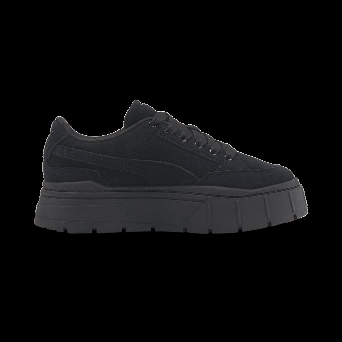 Puma På Tilbud Mayze Stack Semsket Sneakers Dame Svart
