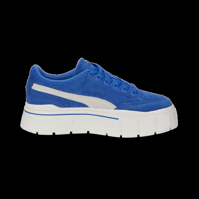 Puma På Tilbud Mayze Stack Semsket Sneakers Kvinner Nebulas Blue