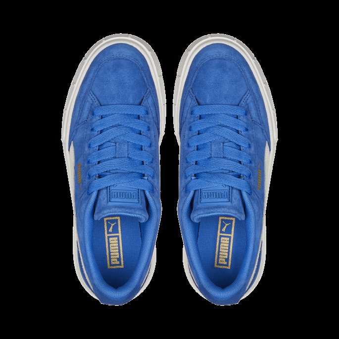 Puma På Tilbud Mayze Stack Semsket Sneakers Kvinner Nebulas Blue