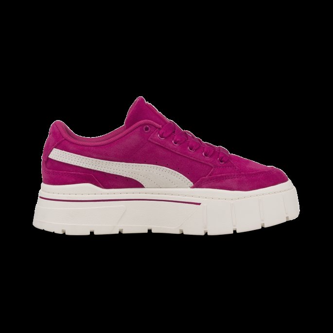 Mayze Stack Semsket Sneakers Dame Festival Fuchsia Puma På Salg