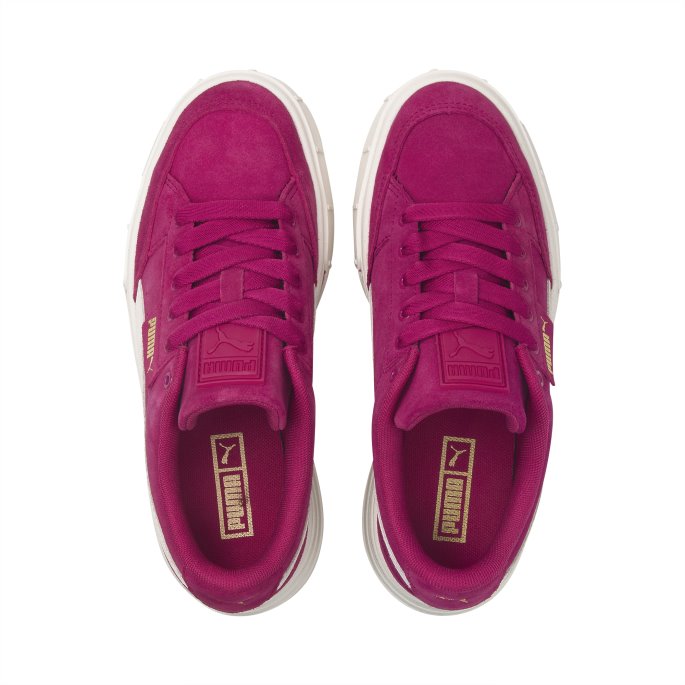 Mayze Stack Semsket Sneakers Dame Festival Fuchsia Puma På Salg