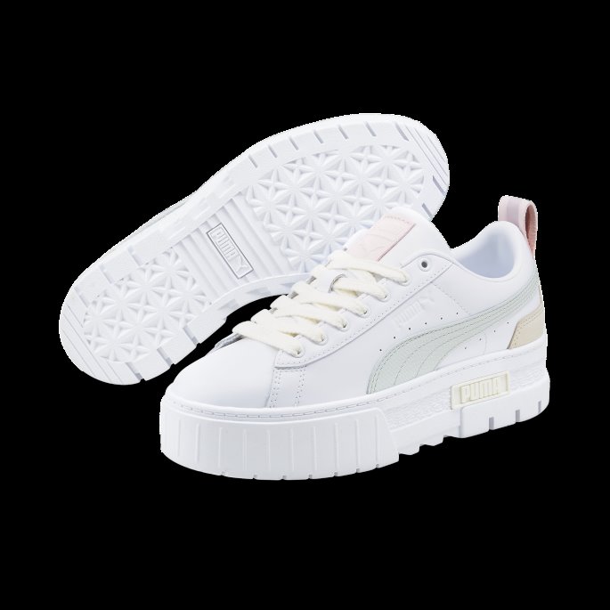 Mayze Luxe Dame Joggesko Puma På Tilbud Hvit-berørt