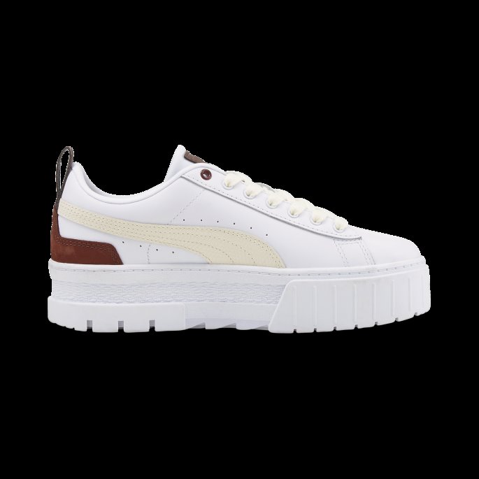 Puma På Tilbud Hvit-støvet Plomme Mayze Luxe Damesko