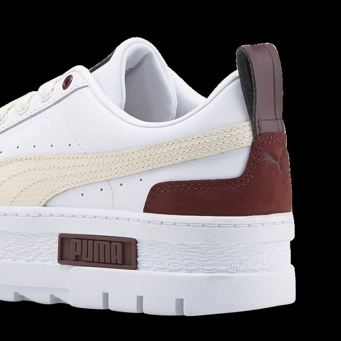 Puma På Tilbud Hvit-støvet Plomme Mayze Luxe Damesko