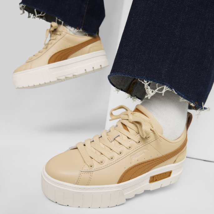 Light Sand Puma På Tilbud Mayze Luxe Joggesko For Kvinner