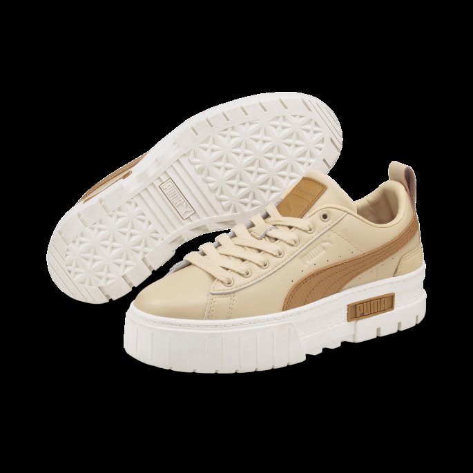 Puma På Tilbud Mayze Luxe Damesko Lett Sand