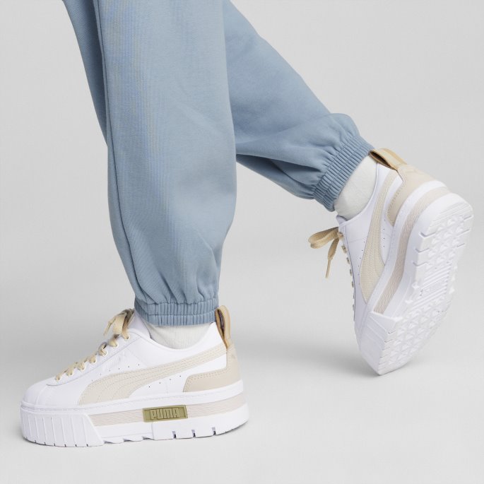 Hvit-bleke Khaki Mayze Luksus Joggesko For Kvinner Puma På Tilbud