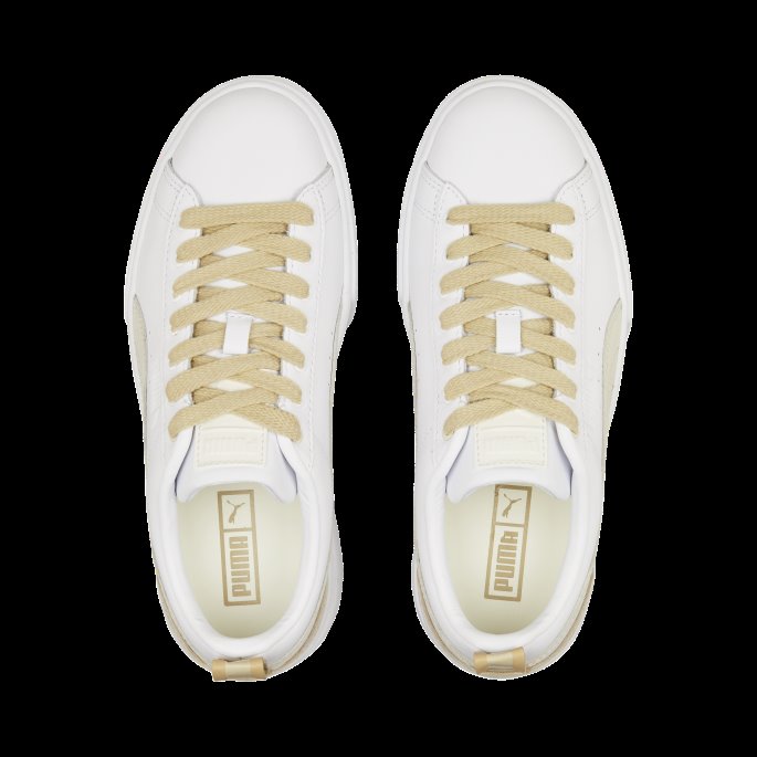 Puma På Tilbud Hvit-blek Khaki Mayze Luxe Damesko