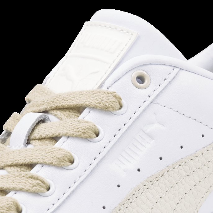 Puma På Tilbud Hvit-blek Khaki Mayze Luxe Damesko