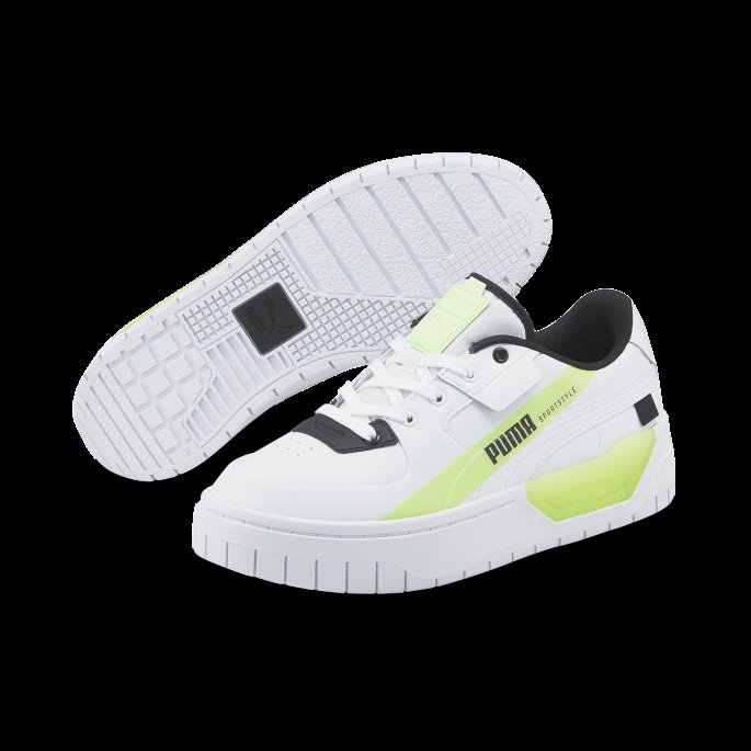 Cali Dream Tech Joggesko For Kvinner Puma På Tilbud Hvit-fizzy Lys-svart