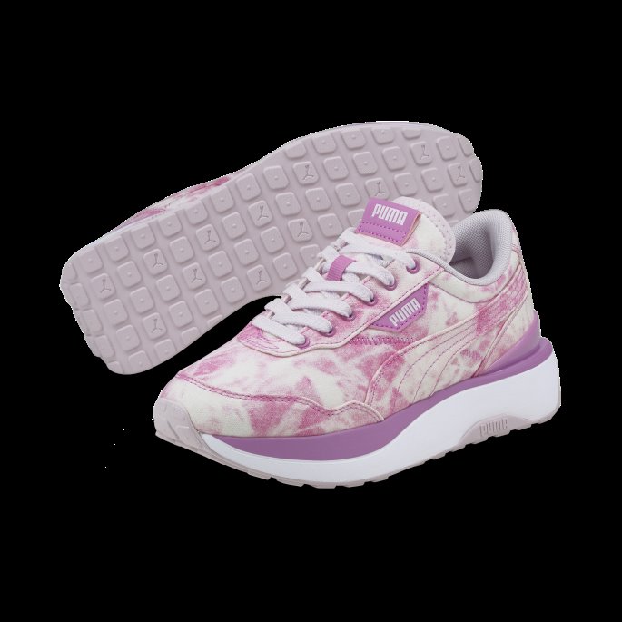 Opera Lilla-lavendel Tåke Cruise Rider Tie Dye Dame Joggesko Puma På Salg