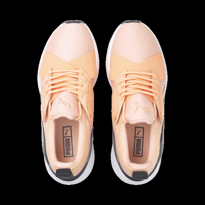 Puma På Tilbud Muse X5 Pop Joggesko For Kvinner Sprudlende Melon-hvit-svart