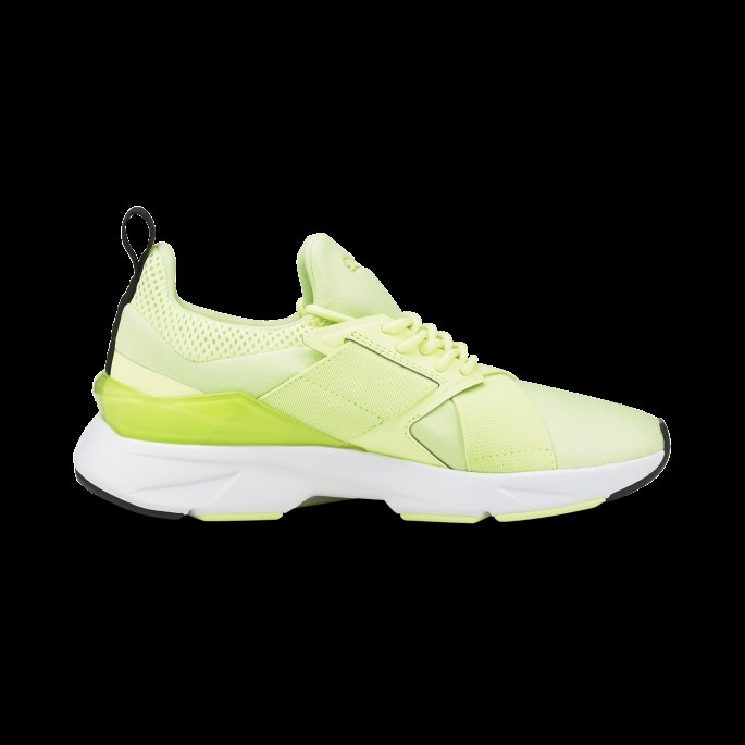 Muse X5 Pop Joggesko For Kvinner Brusende Lys-hvit-gul-svart Puma På Salg