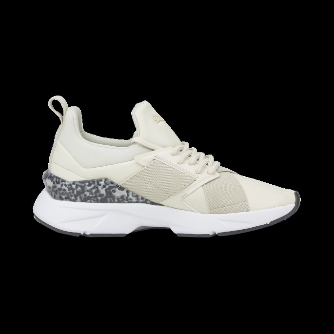 Puma På Salg Vaporous Grå-hvit-svart Muse X5 Leo Dame Joggesko