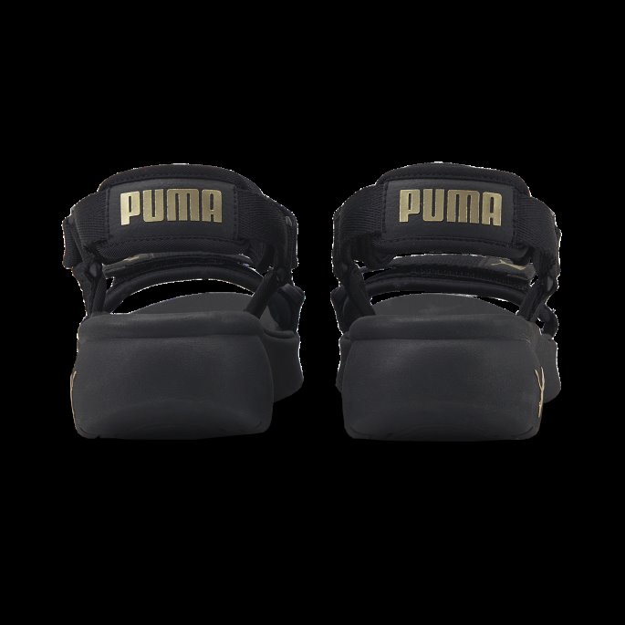 Sporty Vola Damesandaler Black-team Gull Puma På Salg