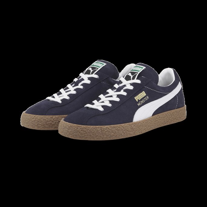 Puma På Tilbud Muenster Originals Joggesko Nye Marine-hvite