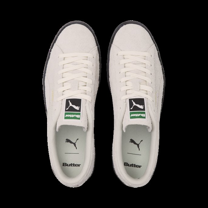 Puma På Tilbud X Smørvarer Semsket Skinn Vtg Hs Joggesko Whisper Hvit-svart