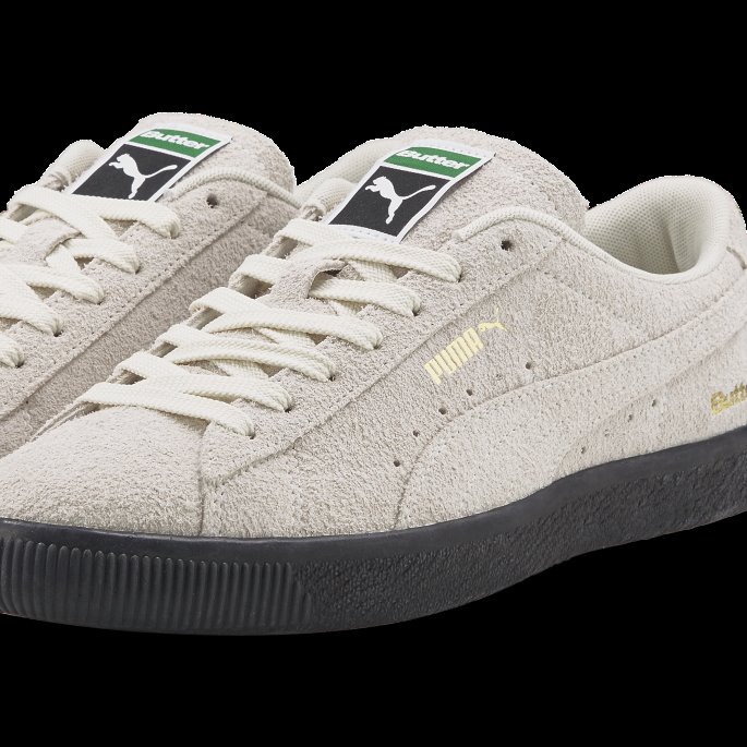 Puma På Tilbud X Smørvarer Semsket Vtg Joggesko Whisper Hvit-svart