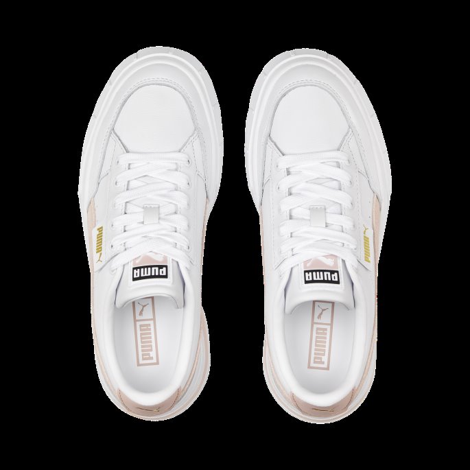 Mayze Stack Joggesko For Kvinner Hvit-rosa Kvarts Puma På Salg