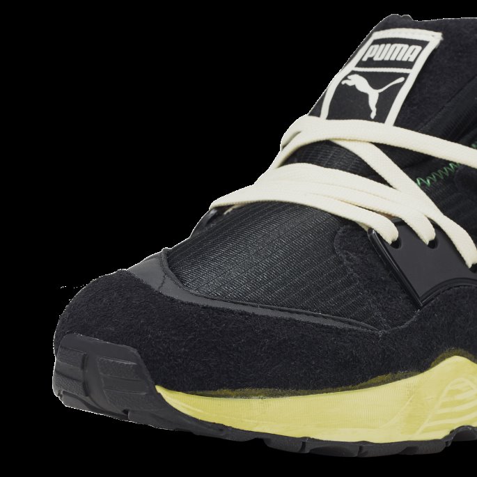 Svart-hvit-myk Gul Puma På Tilbud Blaze Of Glory De Aldri Brukte Joggeskoene
