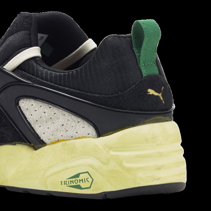 Svart-hvit-myk Gul Puma På Tilbud Blaze Of Glory De Aldri Brukte Joggeskoene
