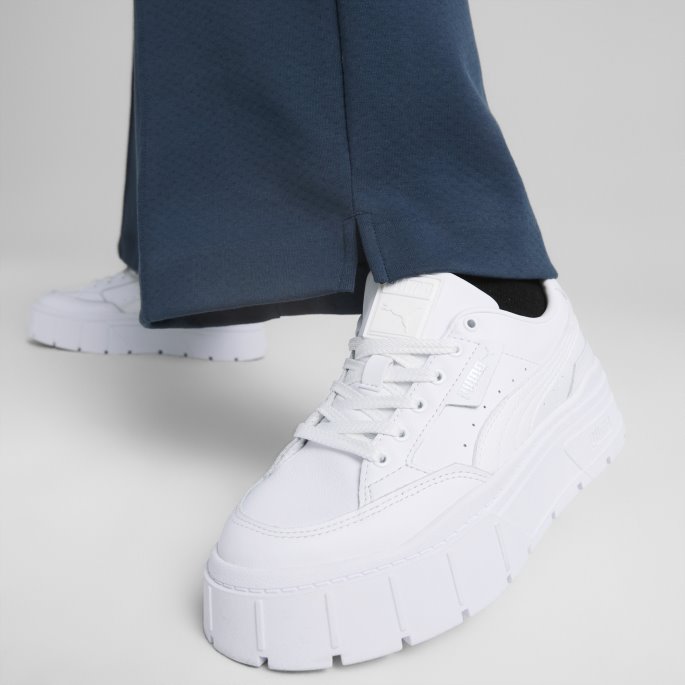 Mayze Stack Skinn Dame Joggesko Puma På Tilbud Hvit
