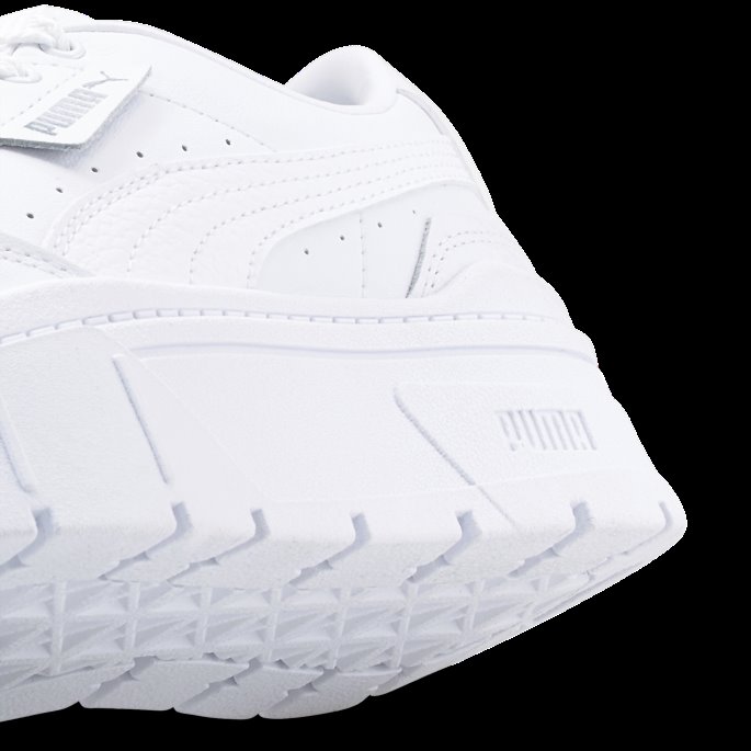 Mayze Stack Skinn Dame Joggesko Puma På Tilbud Hvit