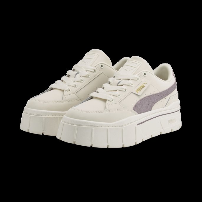 Whisper White Puma På Tilbud Mayze Stack Prm Dame Joggesko