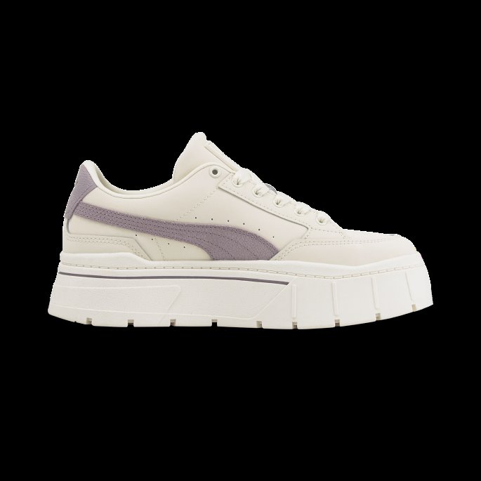 Whisper White Puma På Tilbud Mayze Stack Prm Dame Joggesko