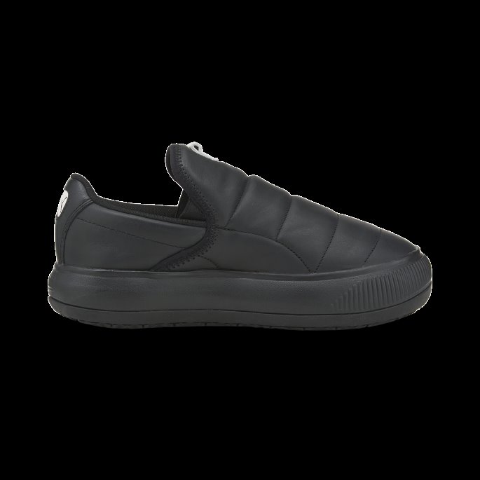 Svart Uberørt Semsket Skinn Mayu Slip-on Skinn Dame Joggesko Puma På Salg