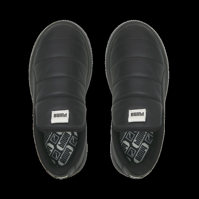 Svart Uberørt Semsket Skinn Mayu Slip-on Skinn Dame Joggesko Puma På Salg