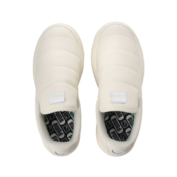 Semsket Mayu Slip-on Skinn Dame Joggesko Puma På Tilbud Marshmallow-hvit