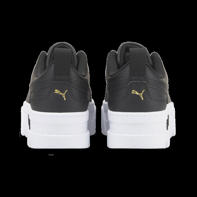 Puma På Tilbud Mayze Skinn Ungdomstrenere Black-team Gull