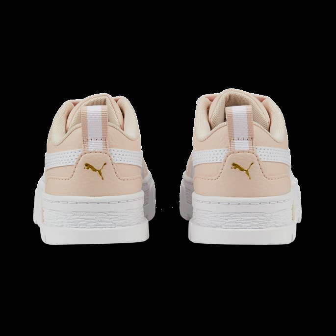 Puma På Tilbud Mayze Skinn Barnesko øy Rosa-hvit