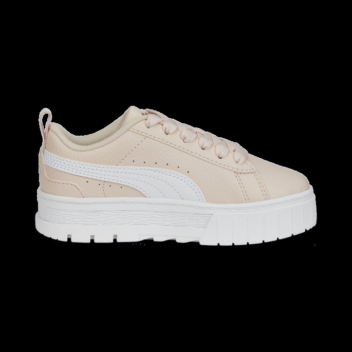 Puma På Tilbud Mayze Skinn Barnesko øy Rosa-hvit