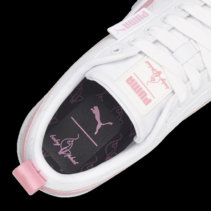 Puma På Tilbud X Baby Phat Mayze Joggesko Kvinner Hvit-prisme Rosa
