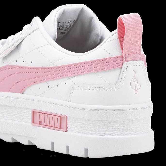Puma På Tilbud X Baby Phat Mayze Joggesko Kvinner Hvit-prisme Rosa