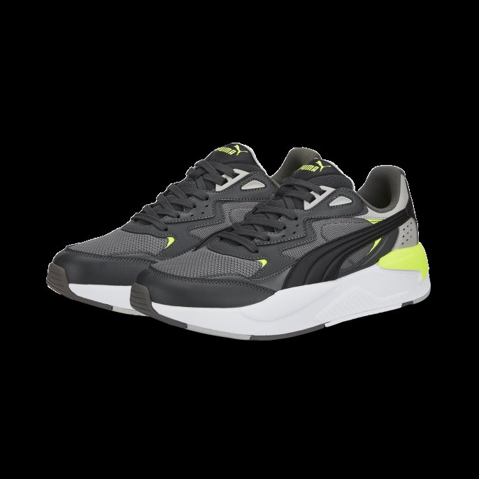 Grå-grå Fiolett-lime Squeeze Puma På Tilbud Røntgen Speed Trainers