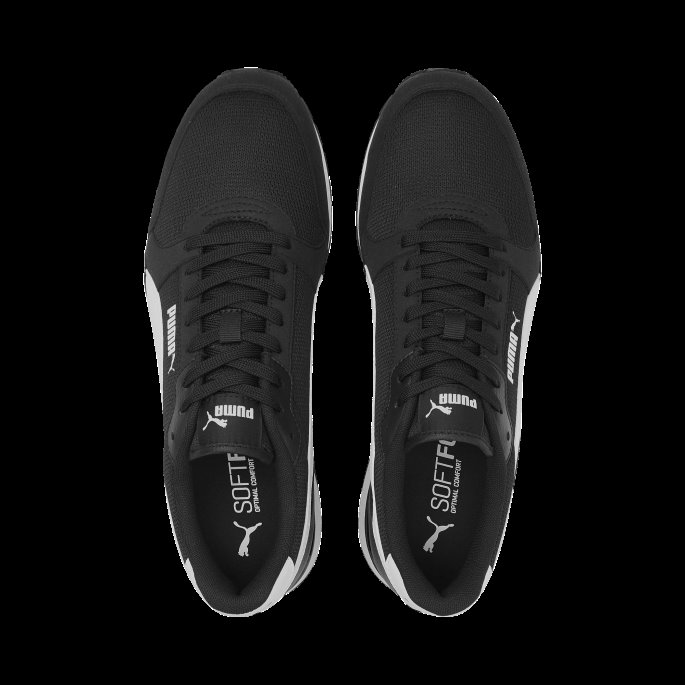 Svart-hvit St Runner V3 Mesh Joggesko Puma På Tilbud