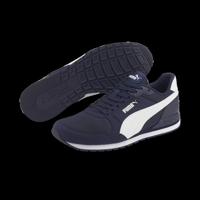 St Runner V3 Mesh Joggesko Puma På Tilbud Peacoat-hvit